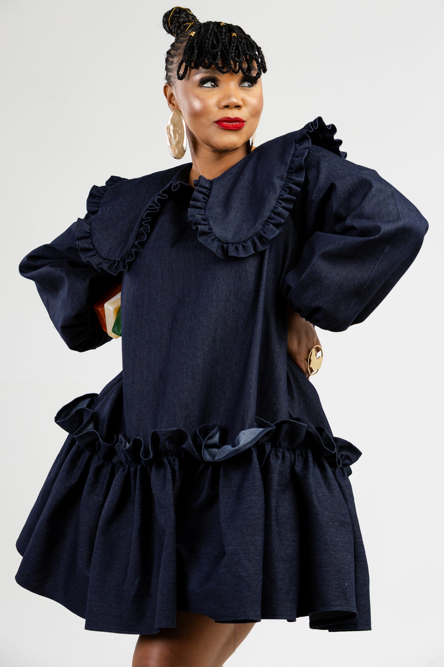 Denim whimsy dress