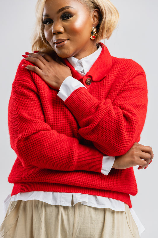 Red golfer
