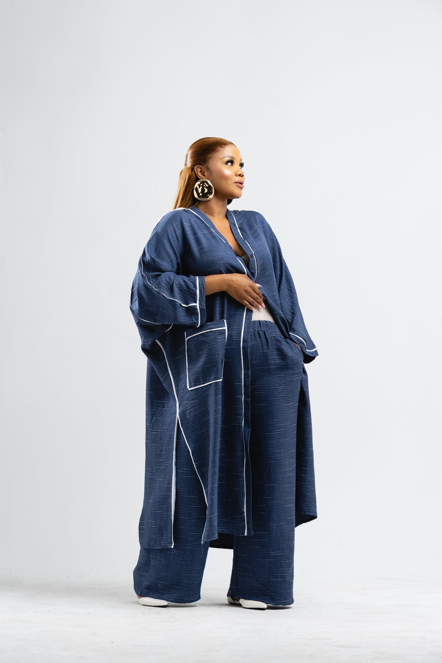 Blue kimono set
