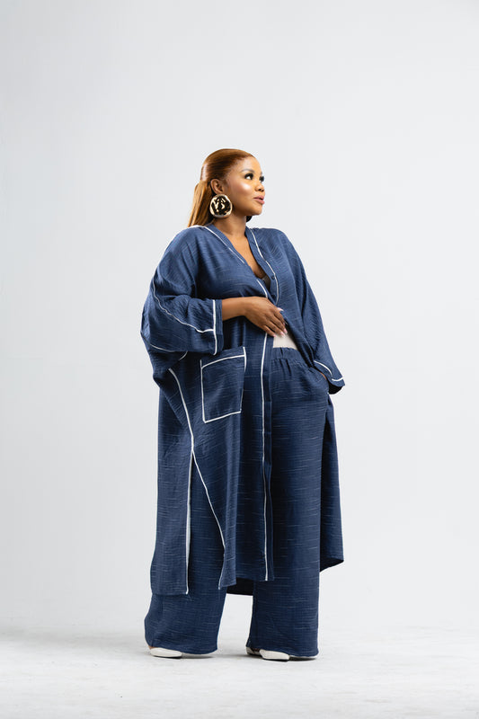 Blue kimono set