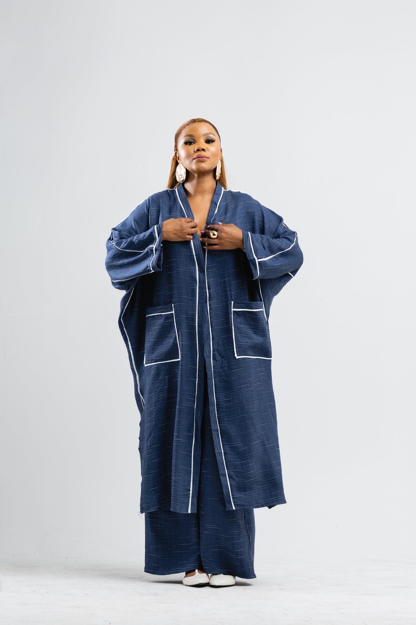 Blue kimono set