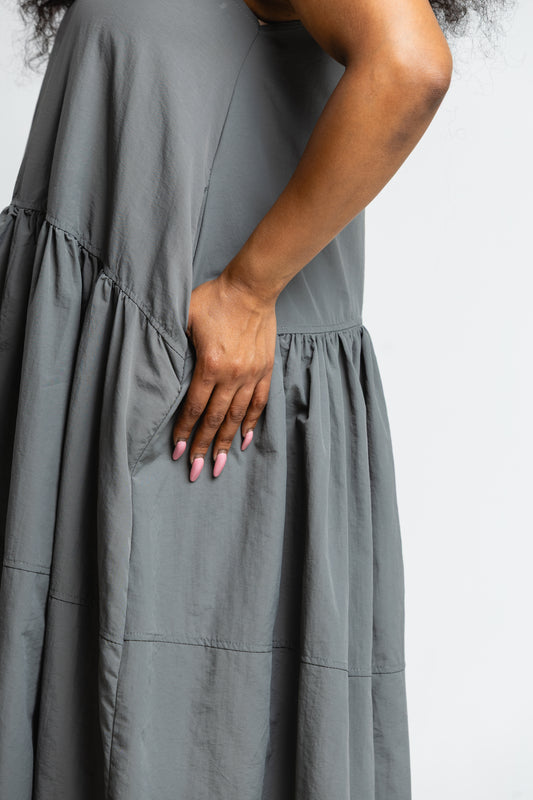 Grey Relaxed Dress