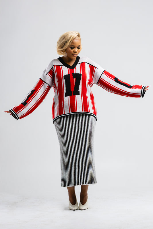 Red/black jumper