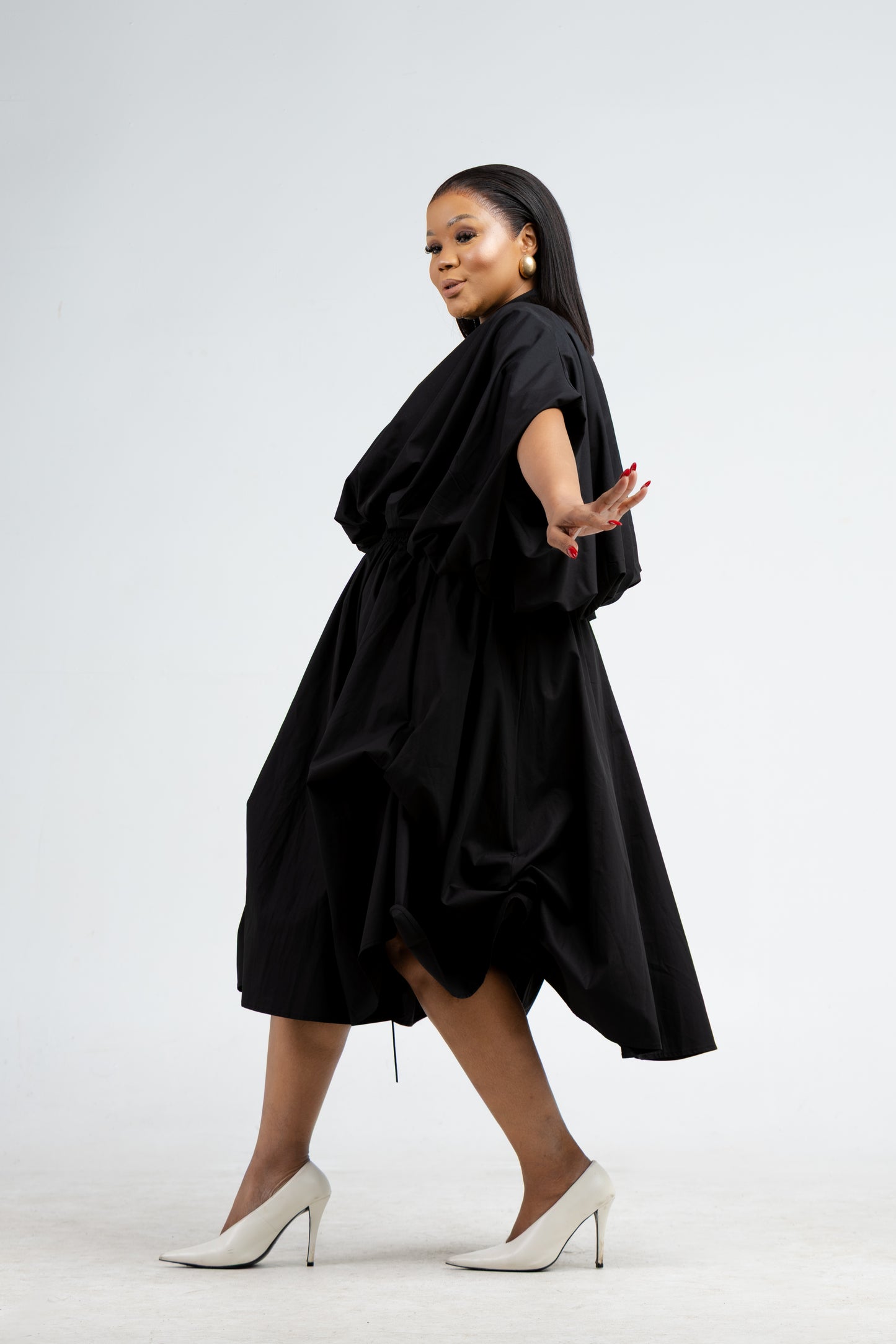 Monarch Bubble Shirt- Black