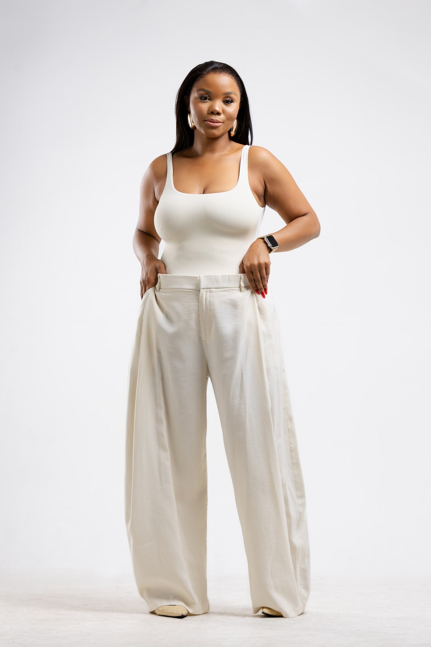 Ecru Relaxed Pants