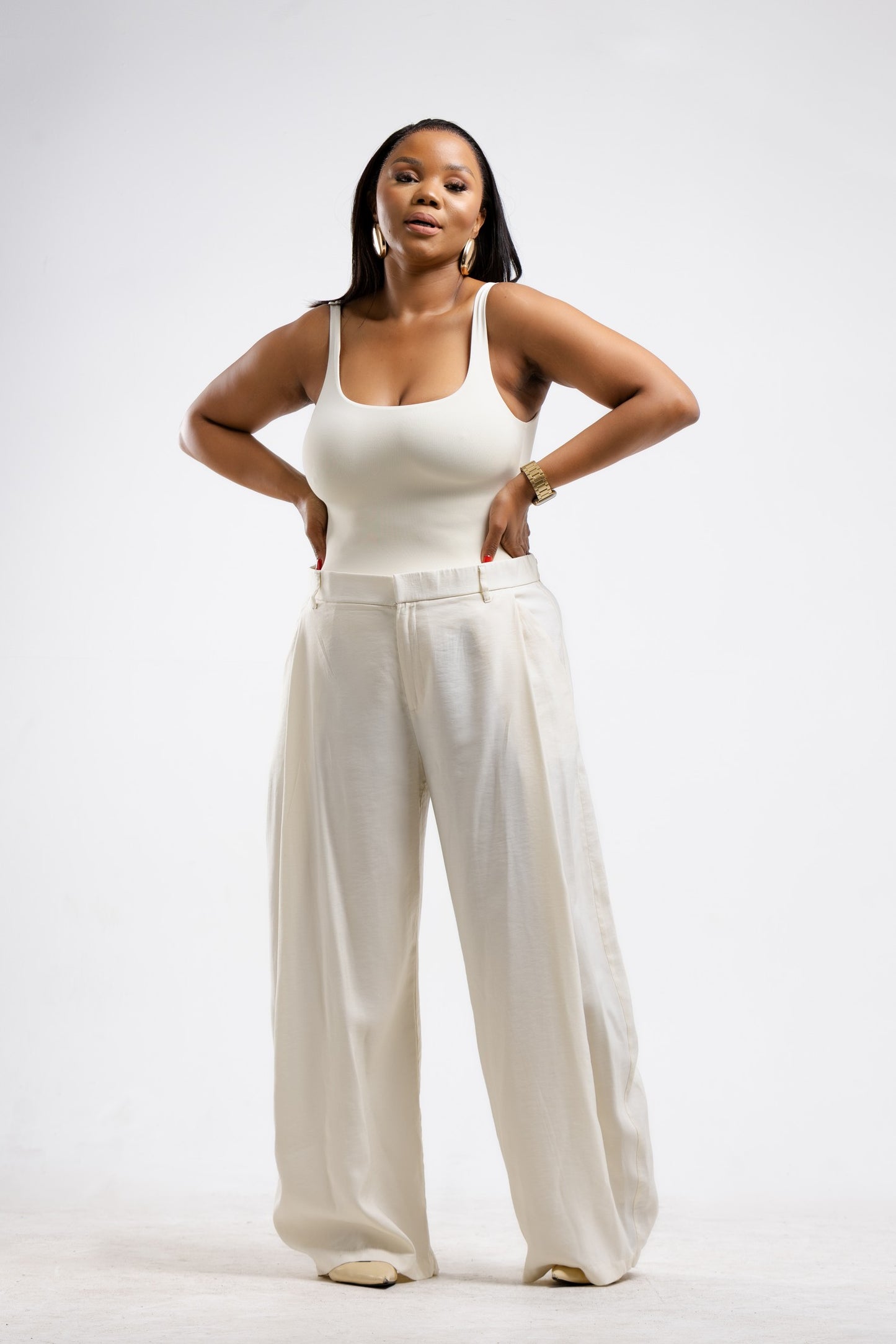 Ecru Relaxed Pants