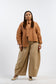 BEIGE BARREL PANT
