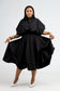 Black Puff Hem Skirt