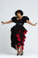 Rouge Ruffle Dress