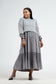Grace Pleat Dress -Grey