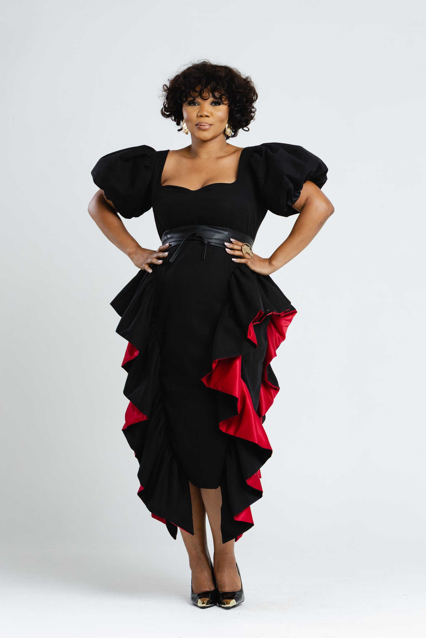 Rouge Ruffle Dress