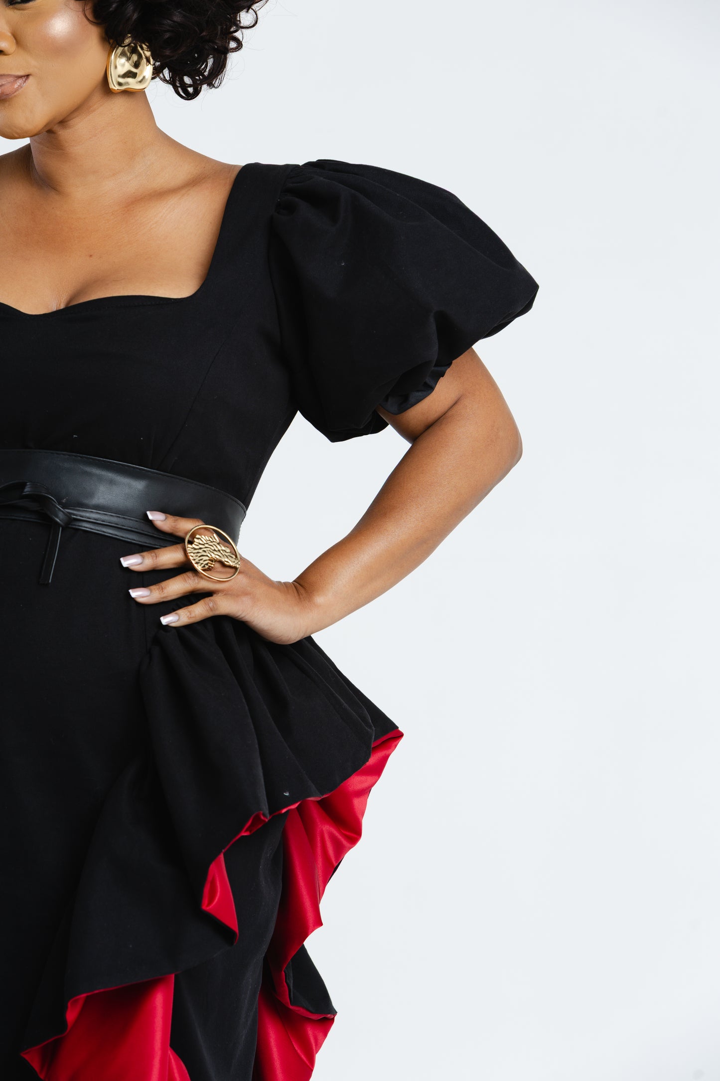 Rouge Ruffle Dress