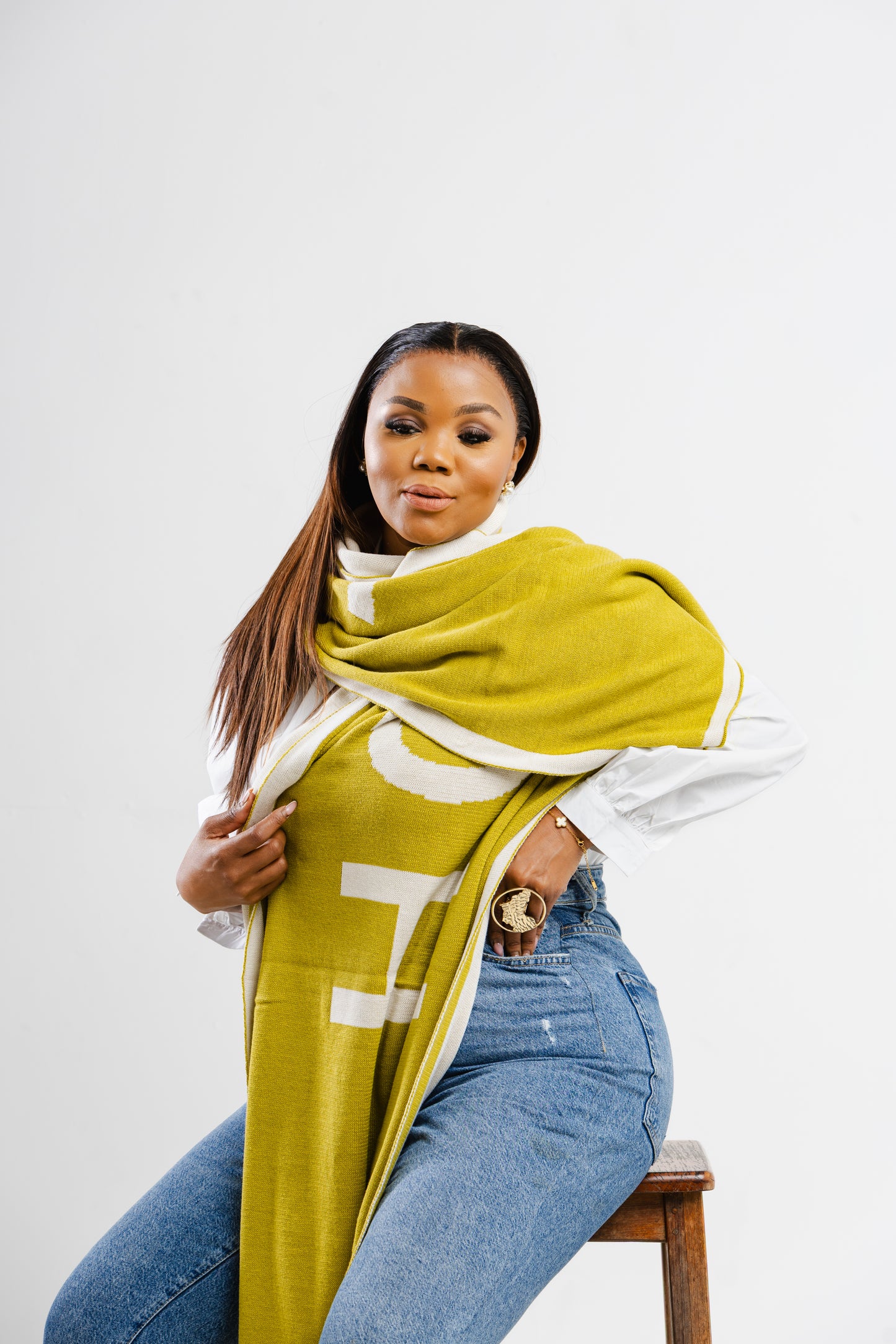 Homba Shawl Chartreuse