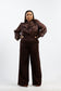 CHOCO RUFFLE BLOUSE