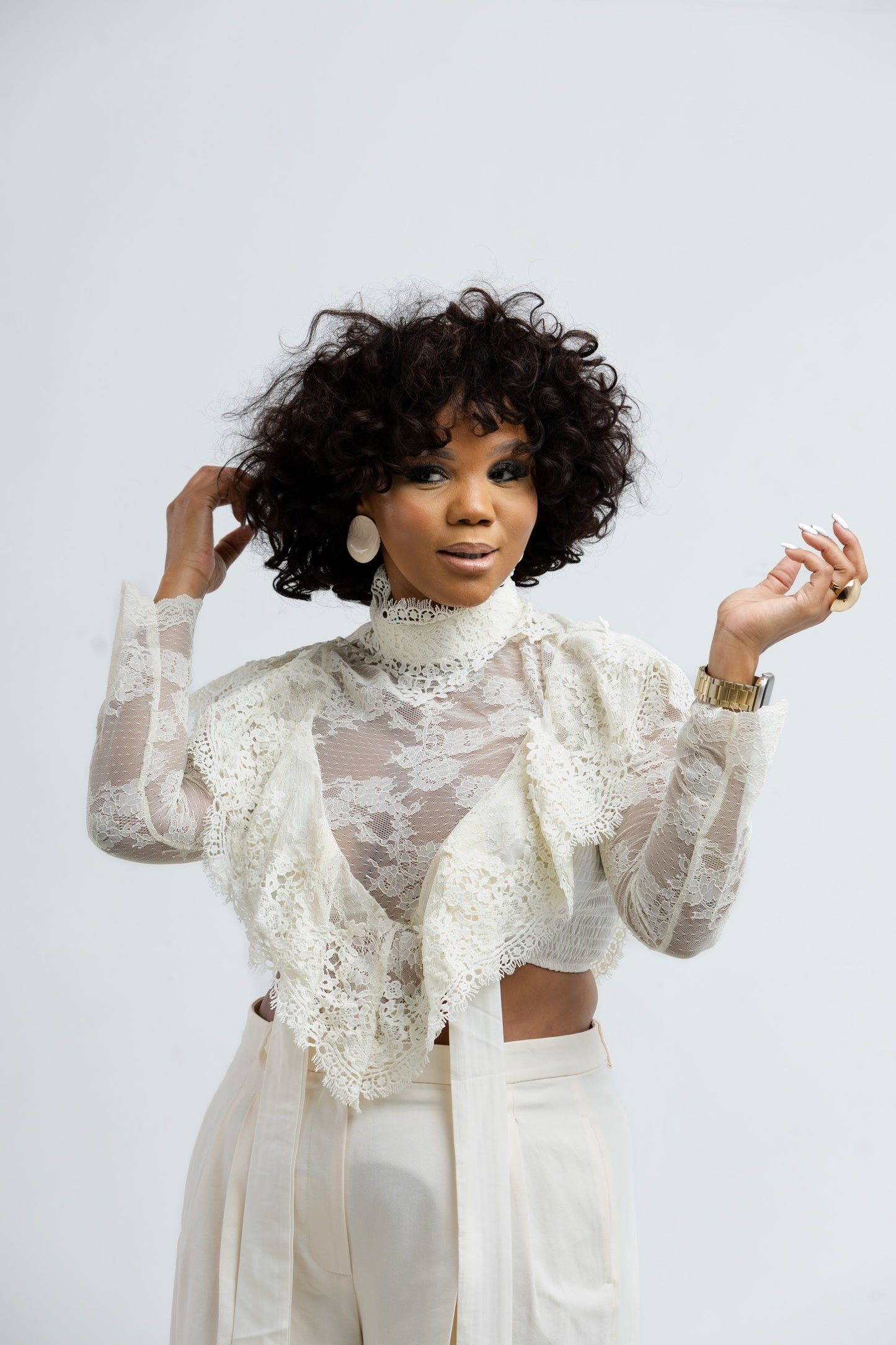 Lace Statement Blouse