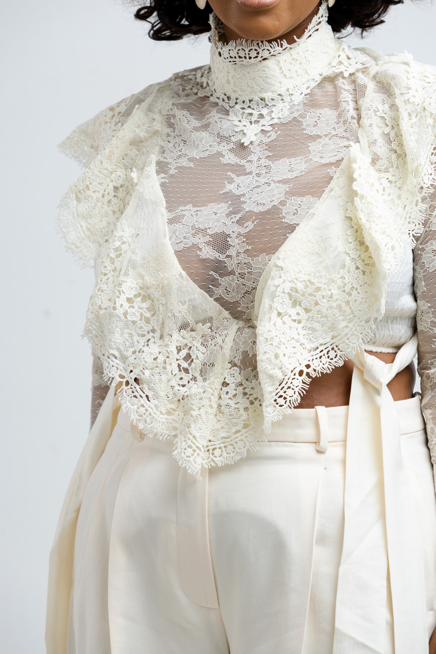 Lace Statement Blouse