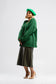 Green medium length cardigan