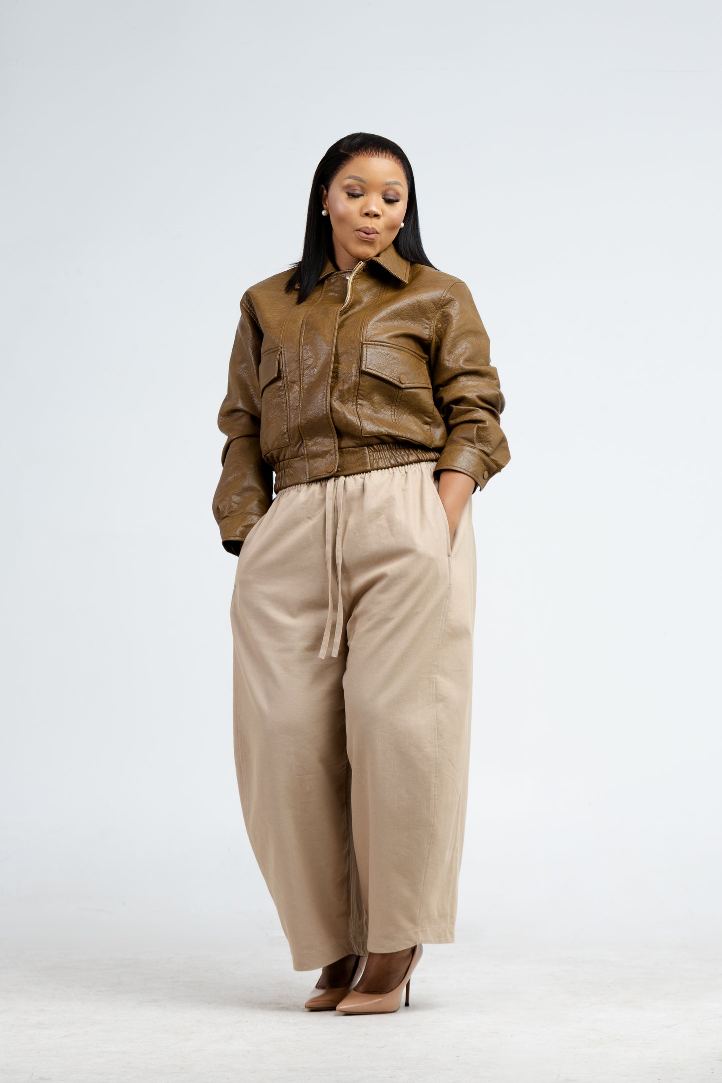 Heritage leather jacket- Mustard