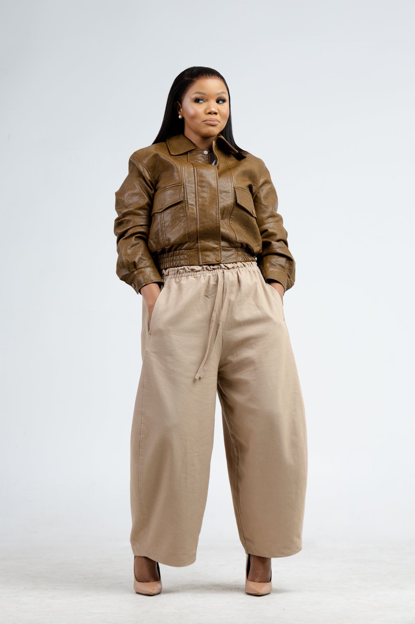 Heritage leather jacket- Mustard