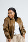 Heritage leather jacket- Mustard