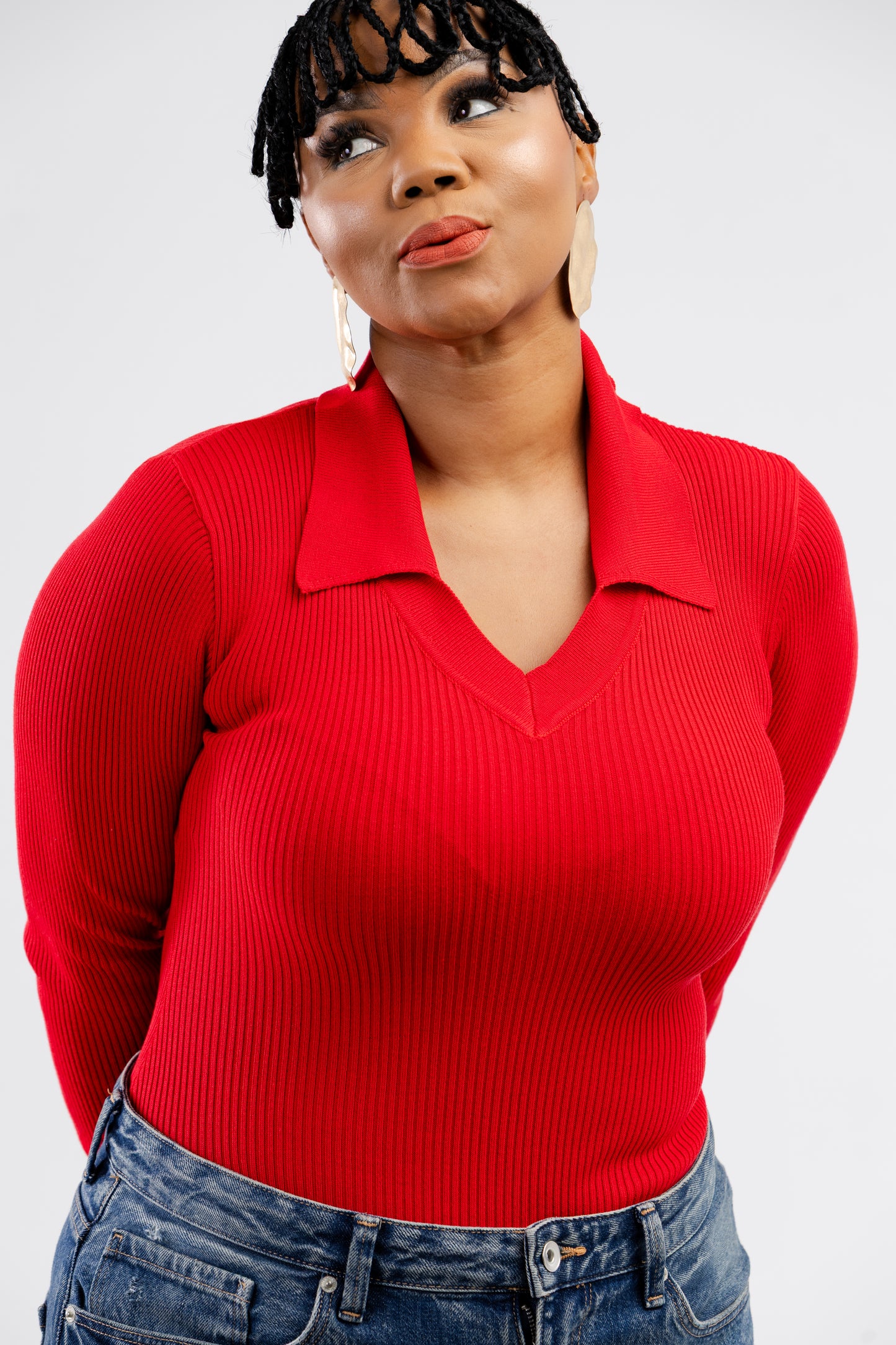 Red bodysuit