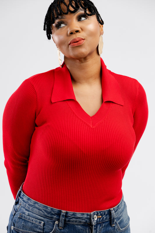 Red bodysuit