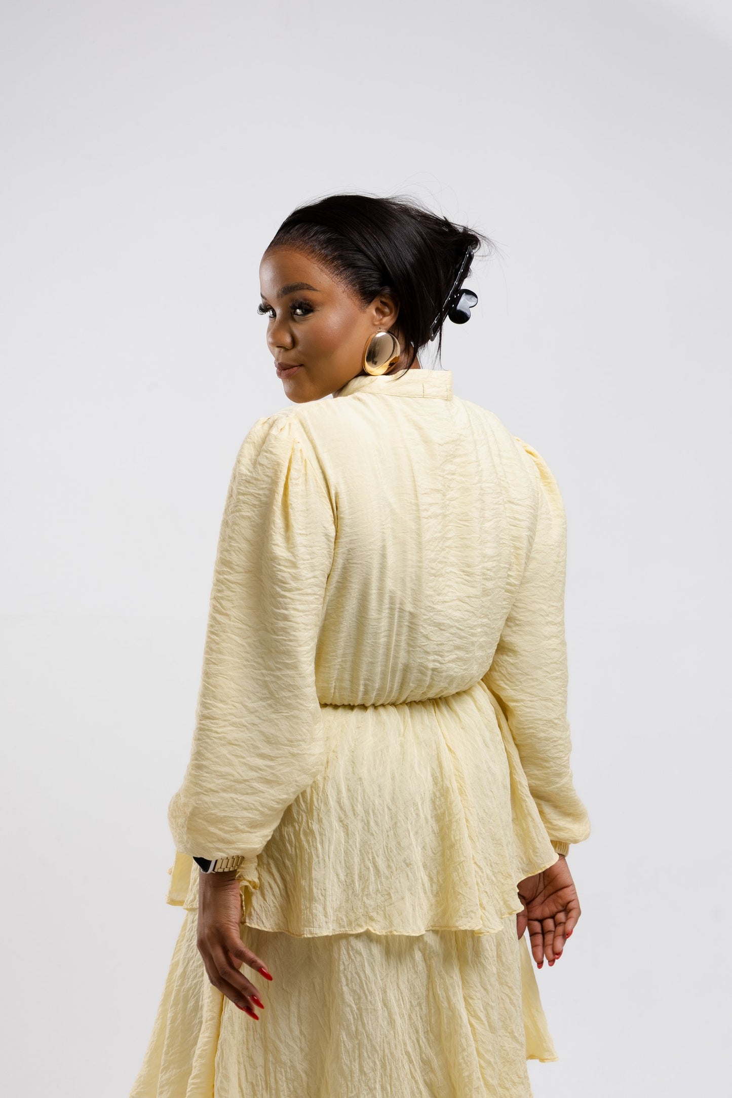 Butter Layered Ruffle Dress