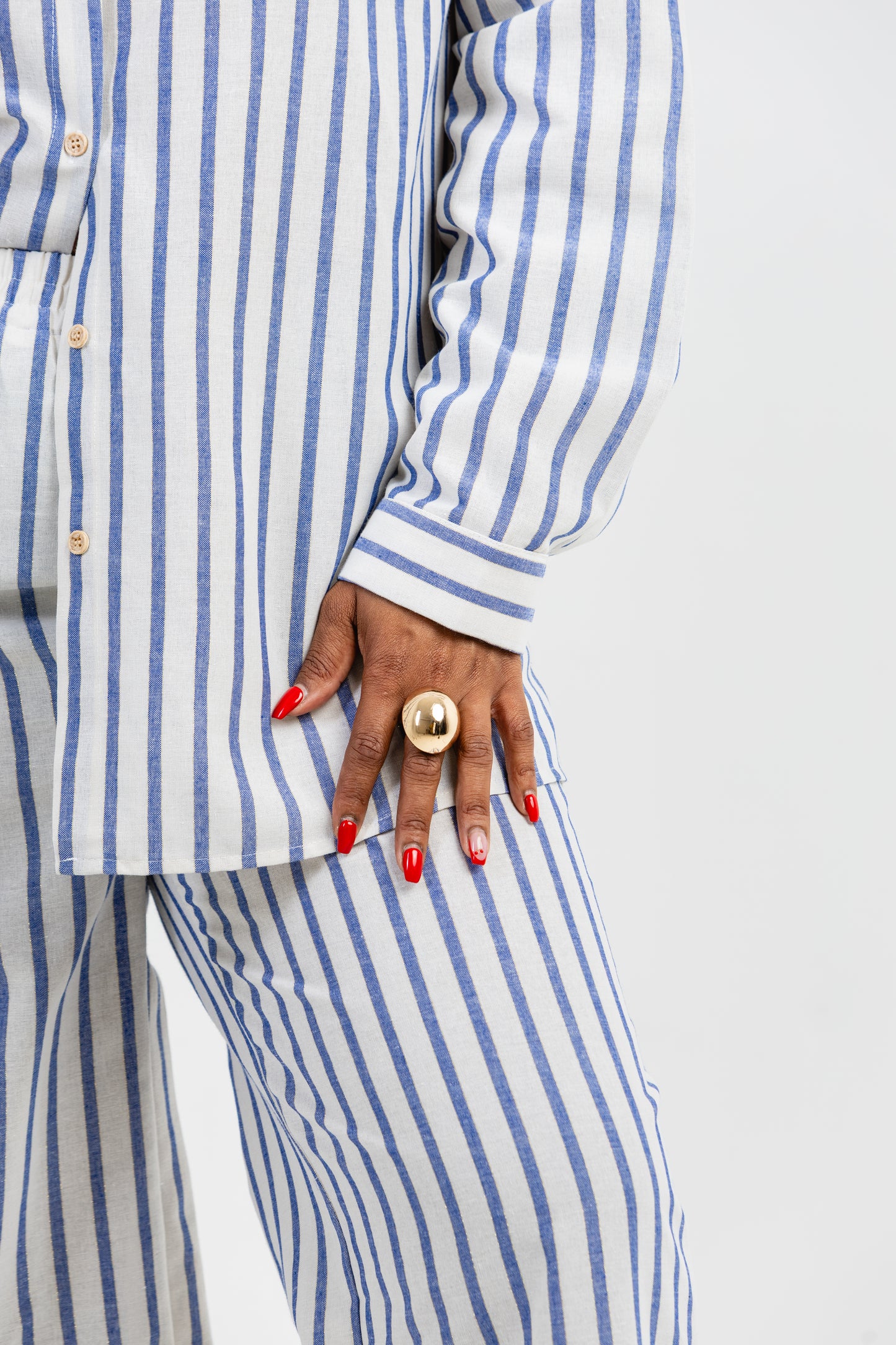 Striped Blue Lounge Set