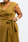 Olive Wrap Jumpsuit