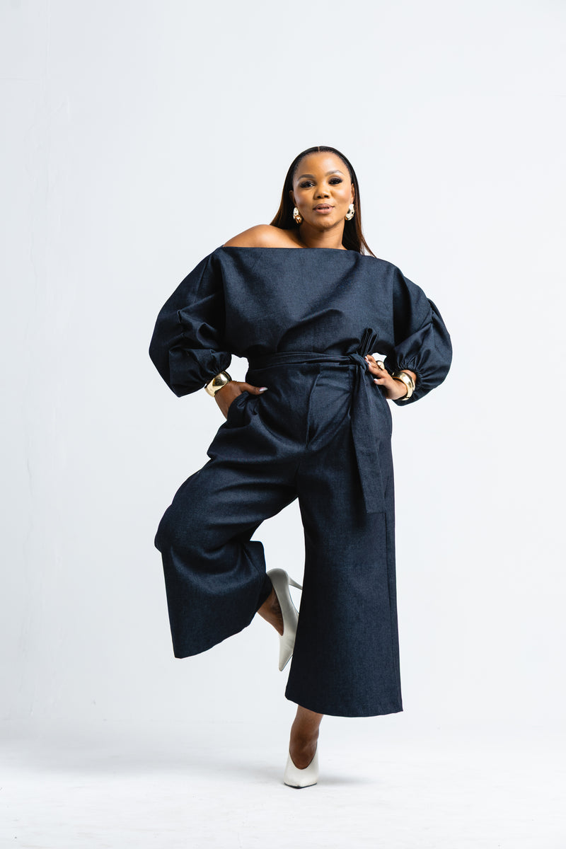 Denim Bermuda Set (Available on Pre-order)