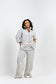 Striped Grey Lounge Set