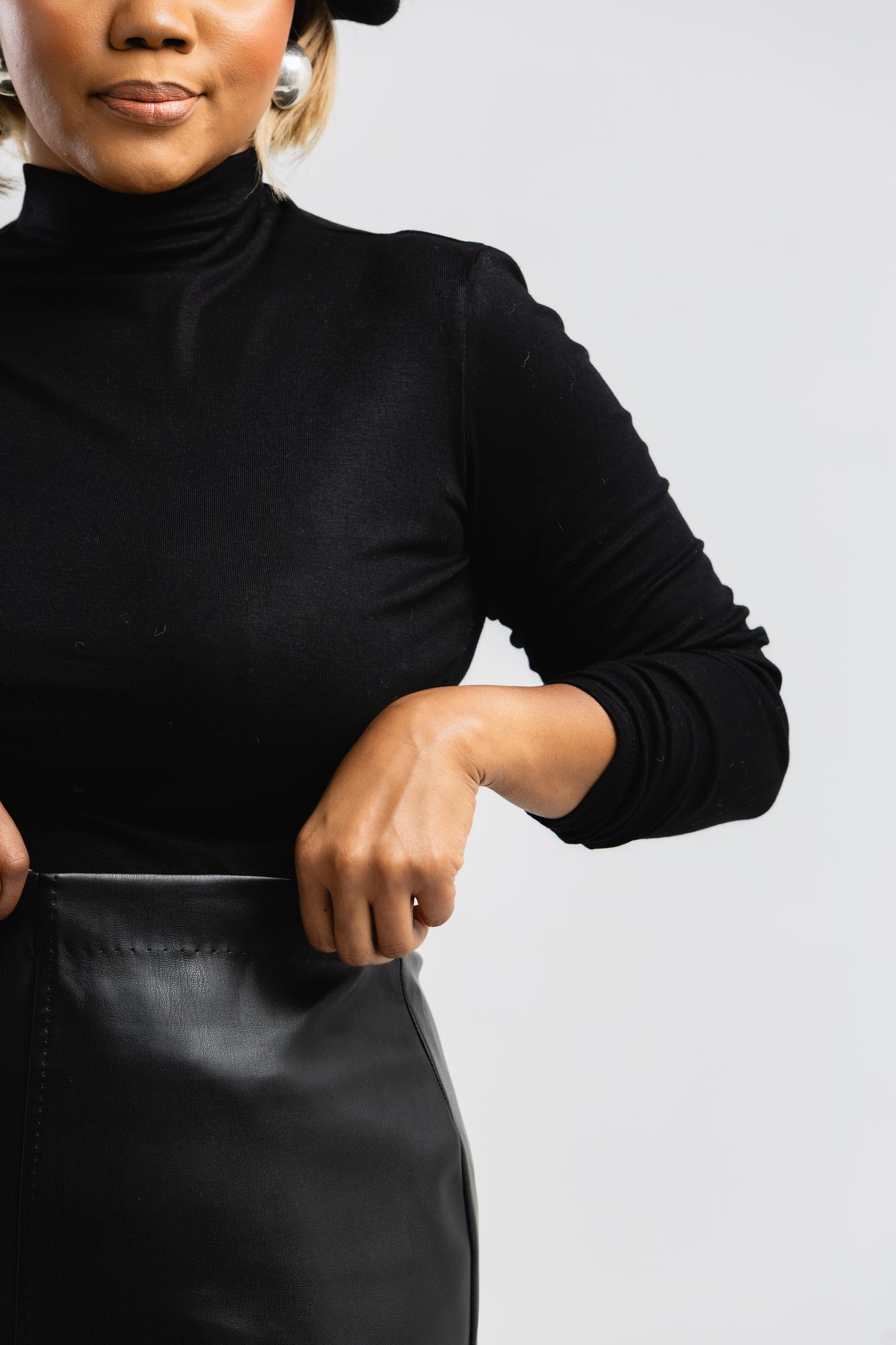 Black turtleneck