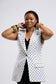 Polka Vest Blazer
