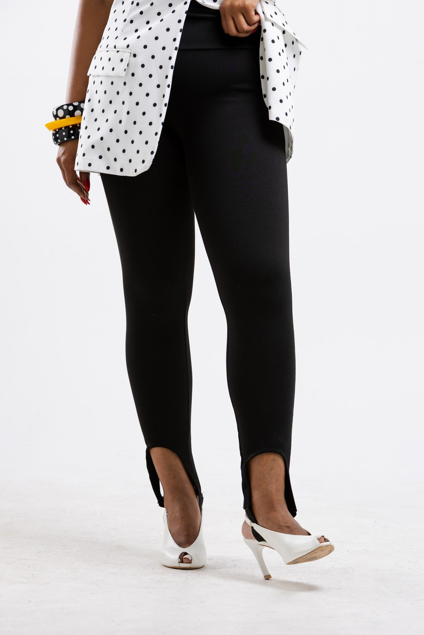 Black Stirrup Tights
