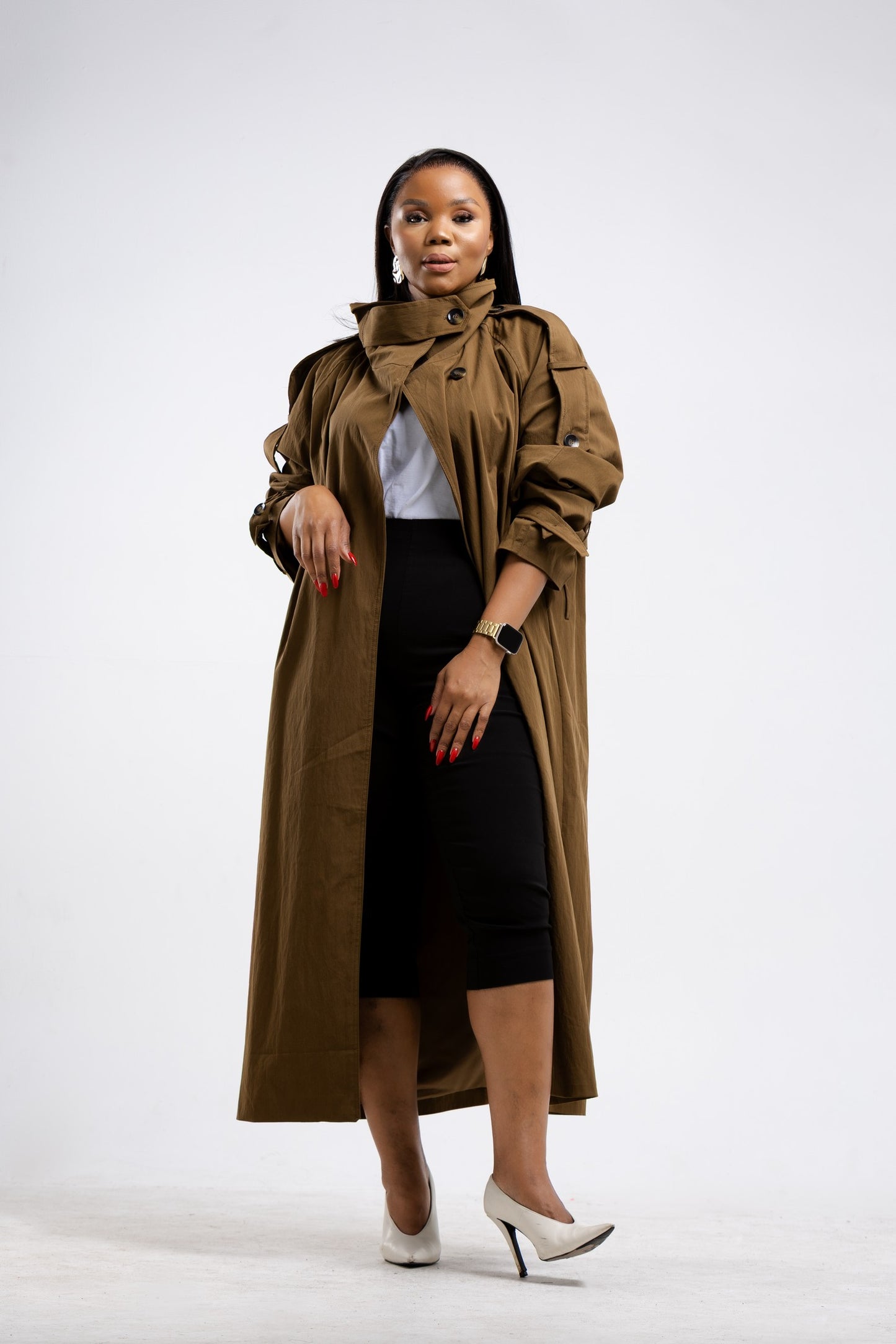 Collar Wrap Trench