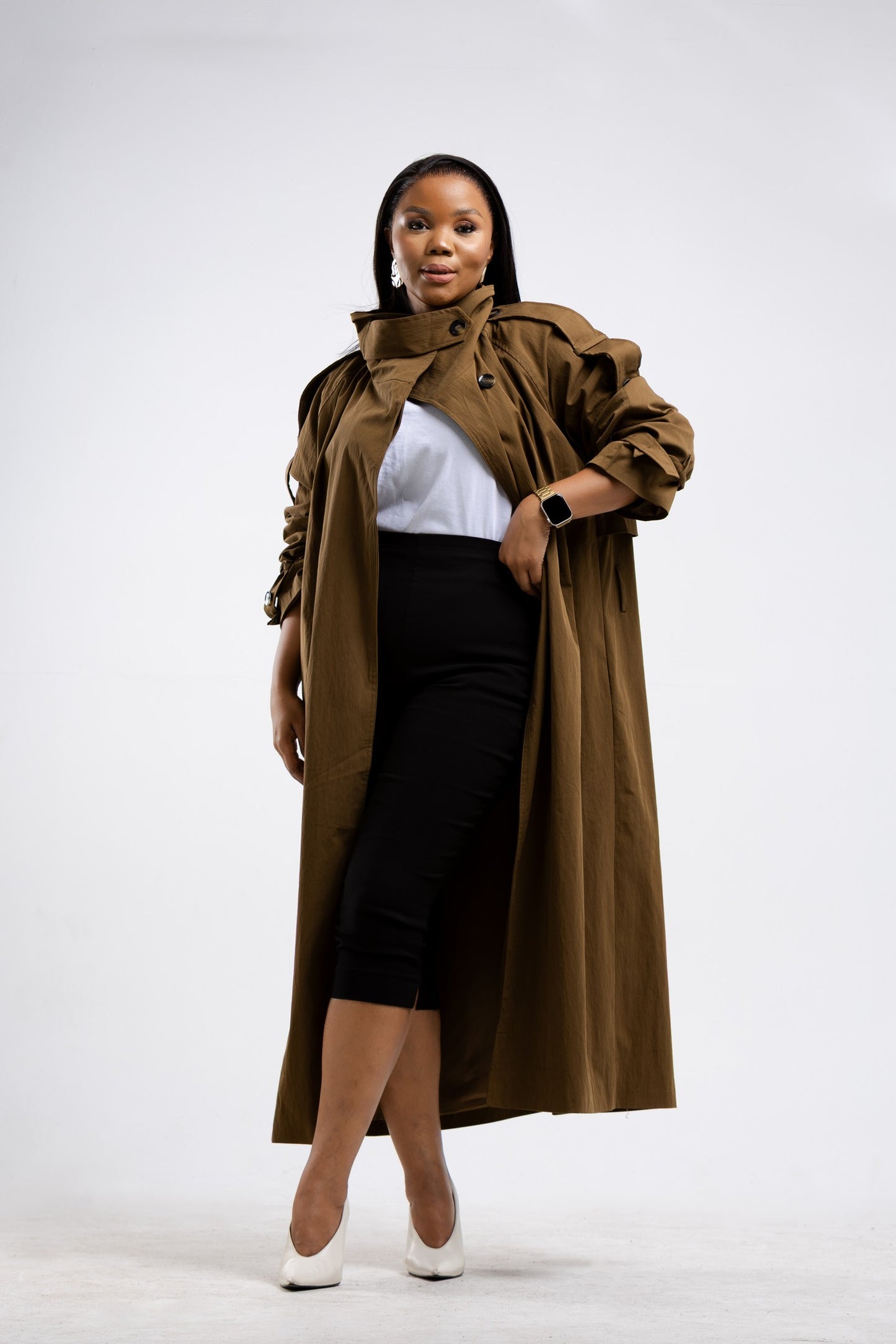 Collar Wrap Trench