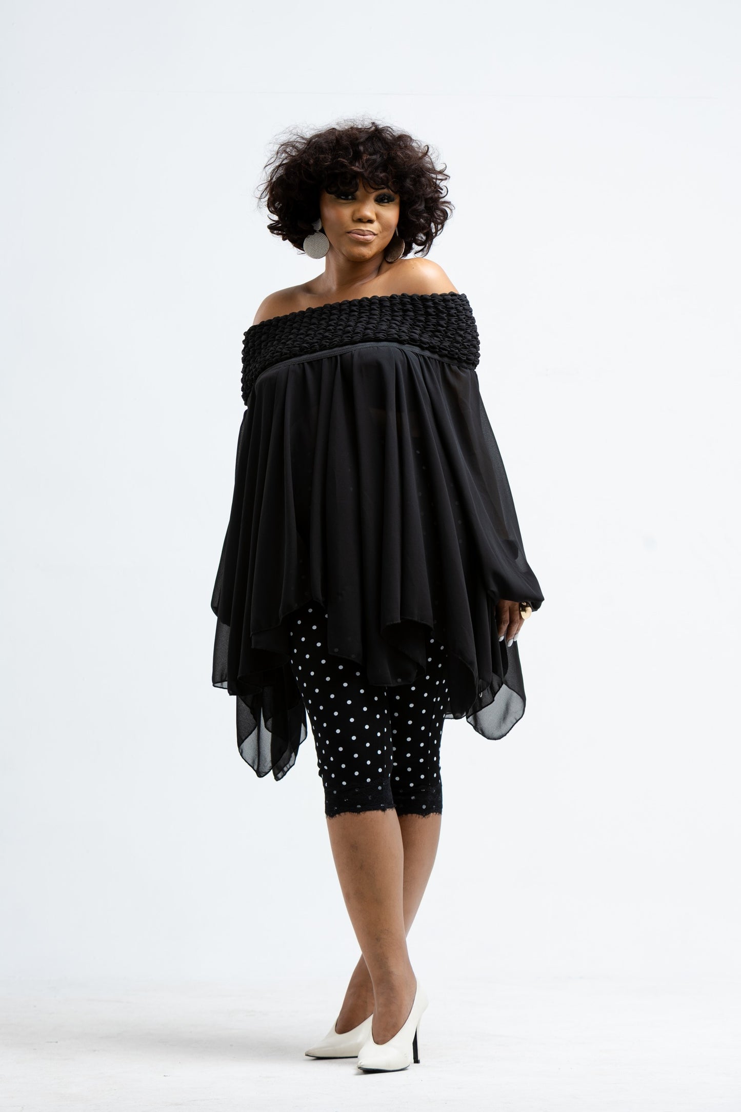 Dreamy Bardot Top – Black