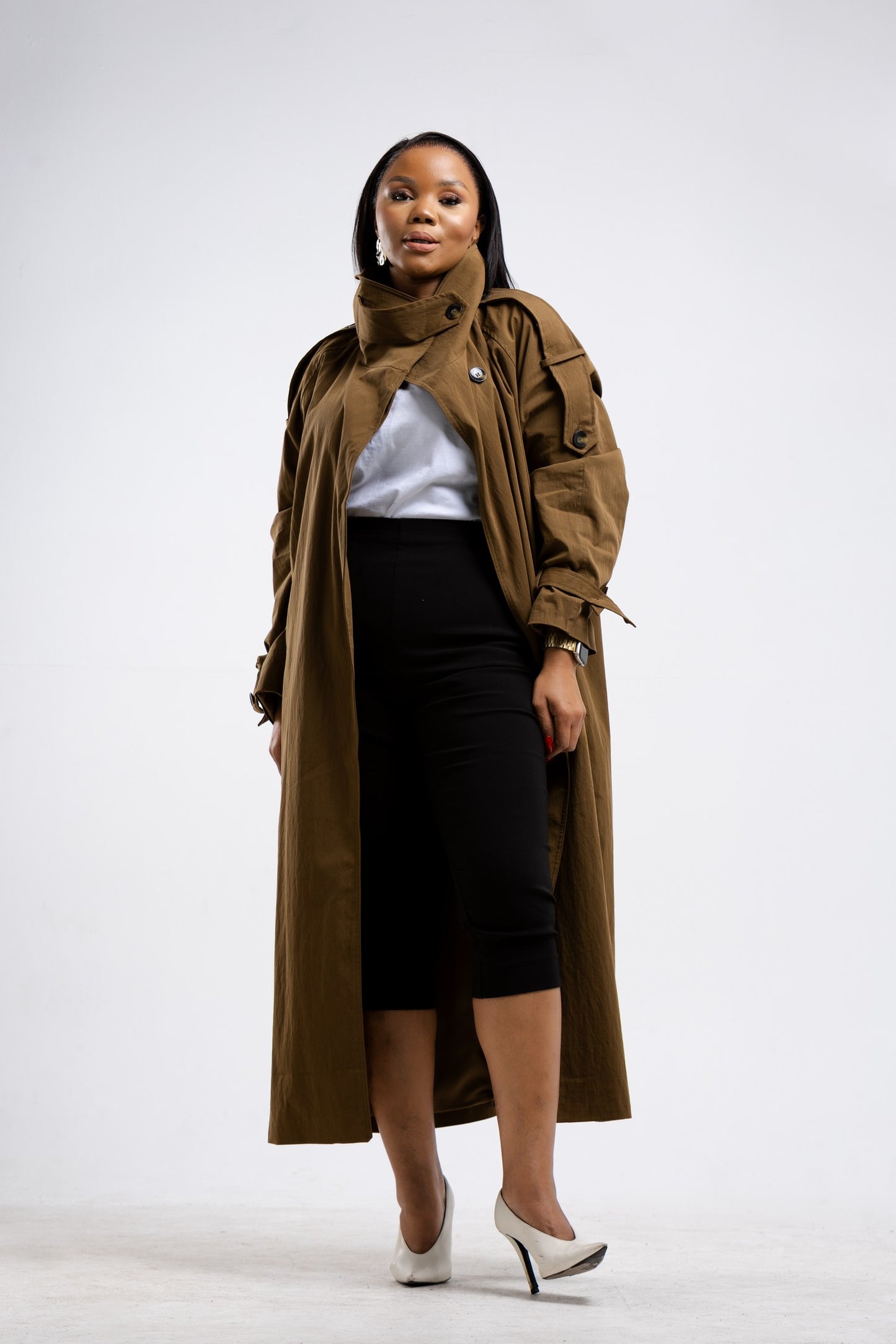 Collar Wrap Trench