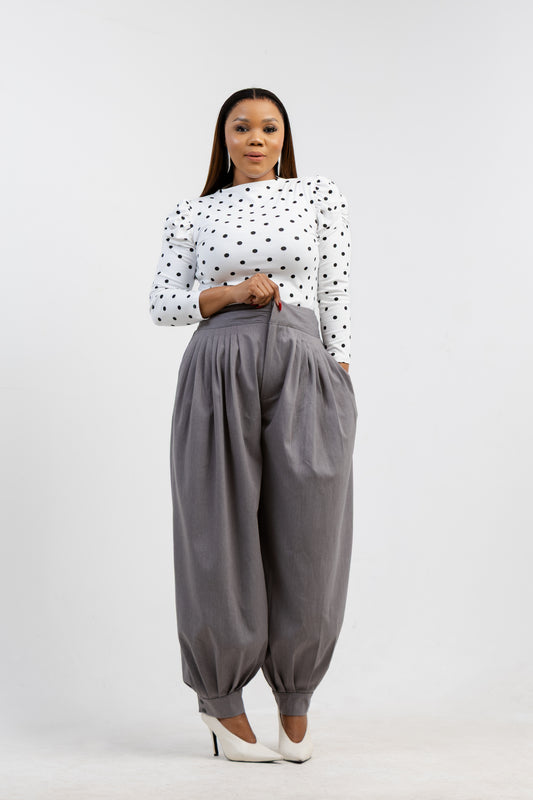 POLKA WHITE PUFF TOP