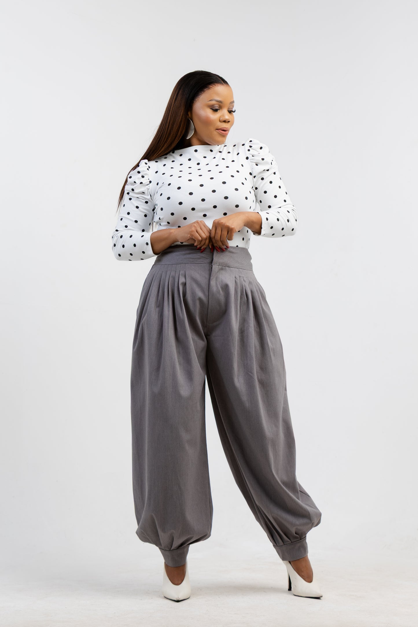 POLKA WHITE PUFF TOP