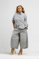 Checkered barrel pants