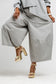 Checkered barrel pants