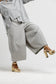 Checkered barrel pants