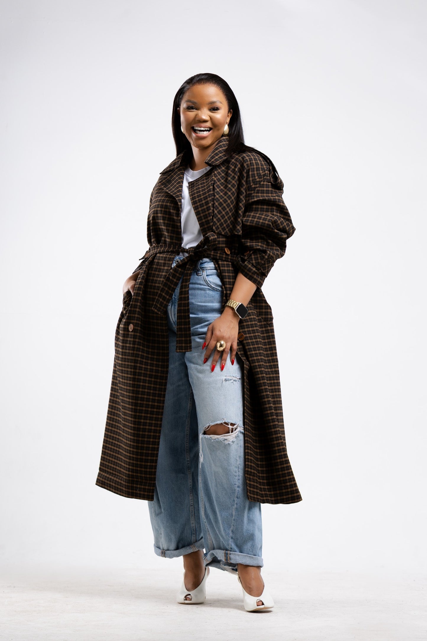 Mocha Greed Trench