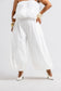 WHITE BALLOON PANTS