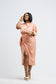Coral Wrap Dress