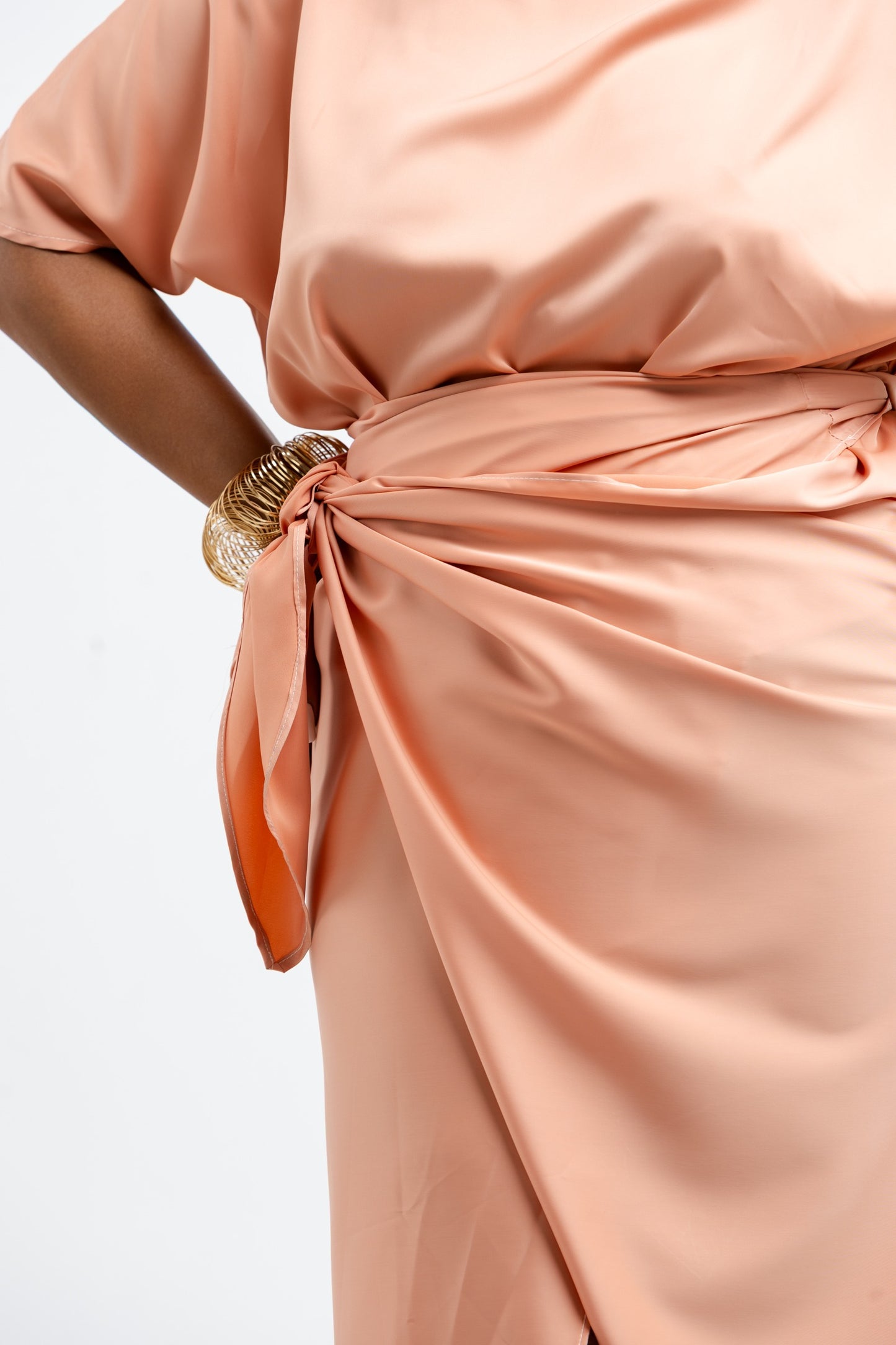 Coral Wrap Dress