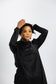 Black Drape Blouse
