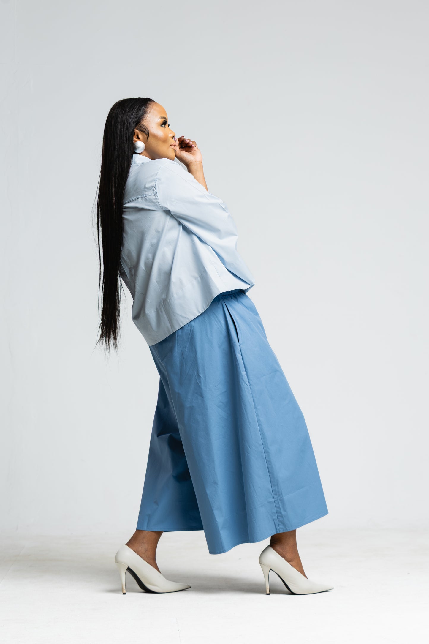 Blue Pallazo Pants