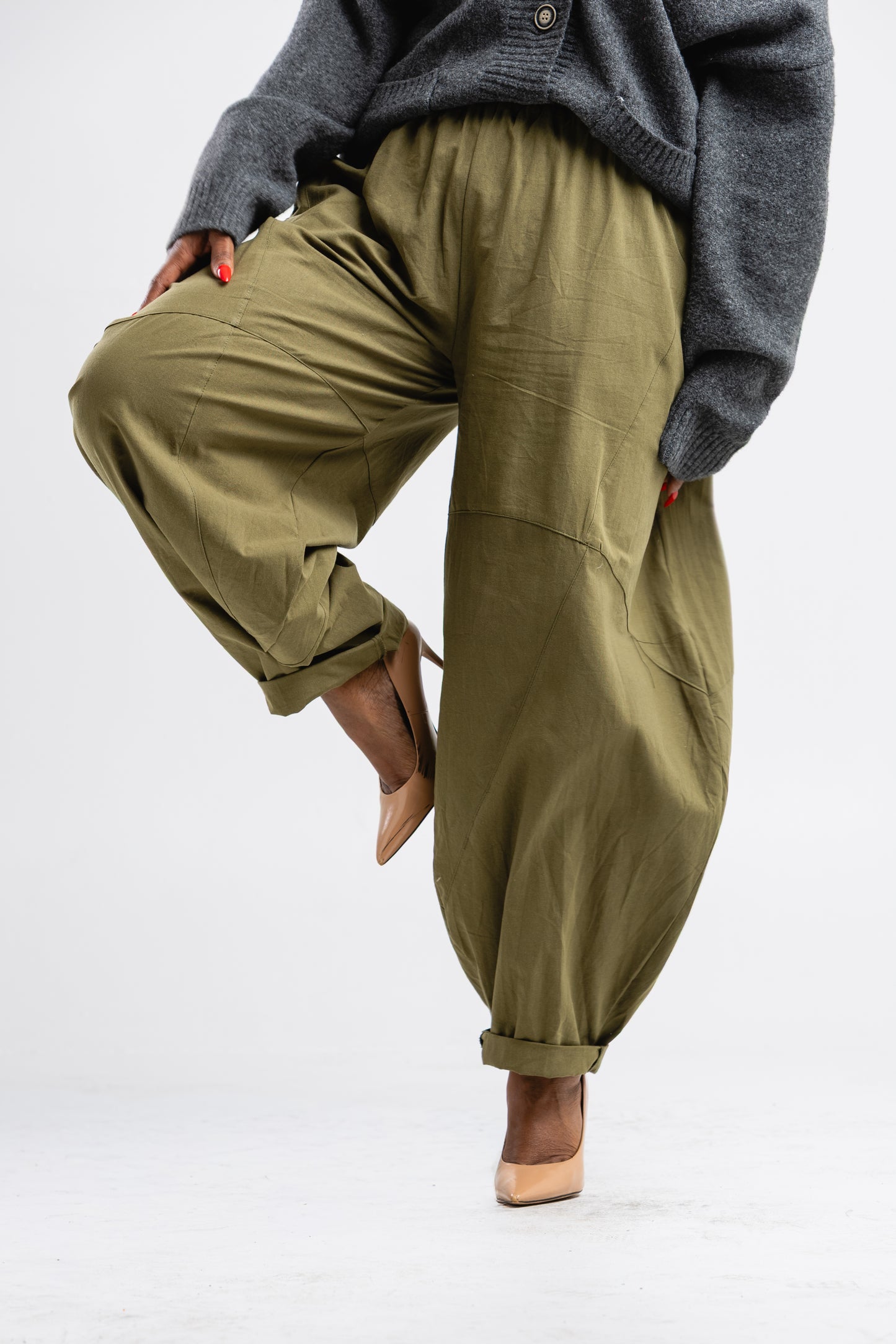 Olive Barrel pants